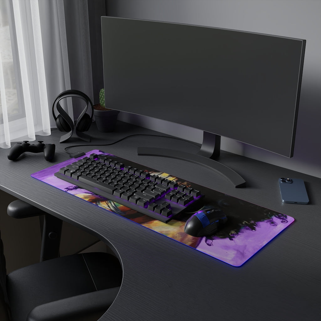 Naturally II PUEPLE LED Gaming Mouse Pad