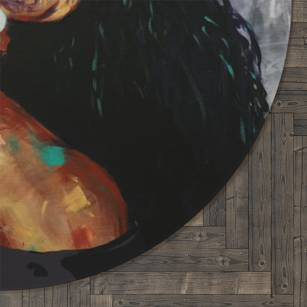 Naturally Falcons III Round Rug