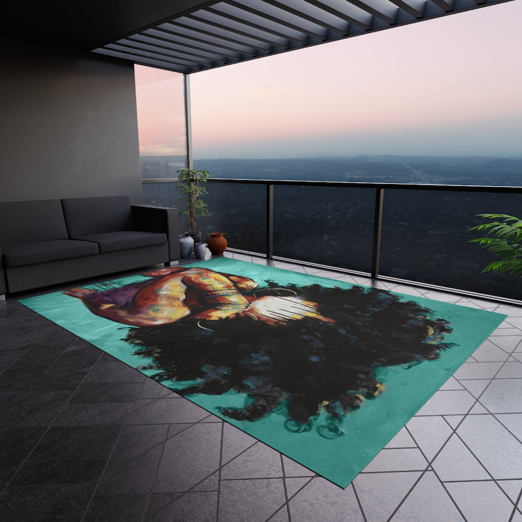 Naturally II TEAL Outdoor Rug