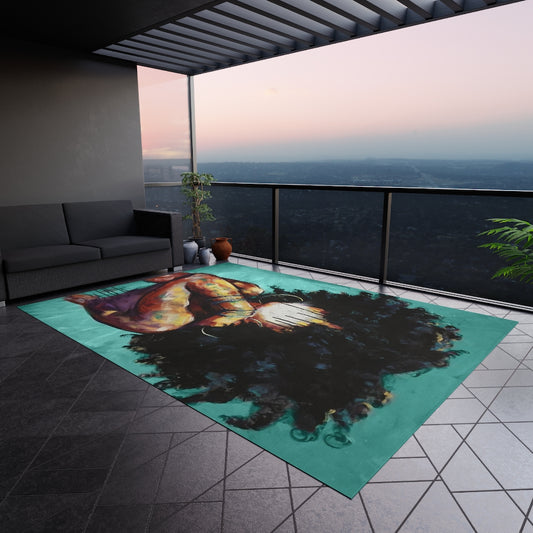 Naturally II TEAL Outdoor Rug