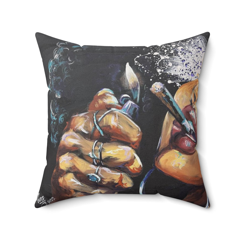 Naturally Dope III Spun Polyester Square Pillow Case