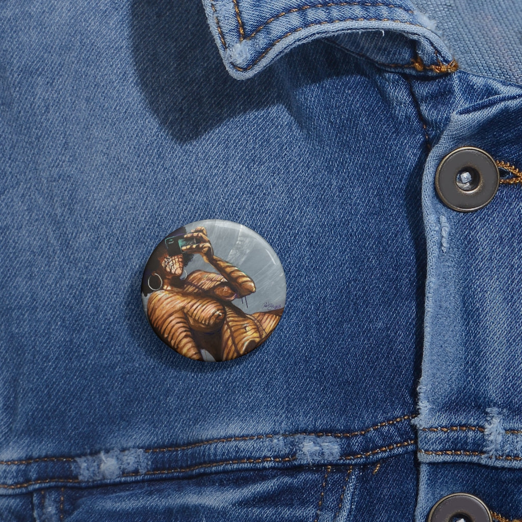 Naturally Nude I Custom Pin Buttons