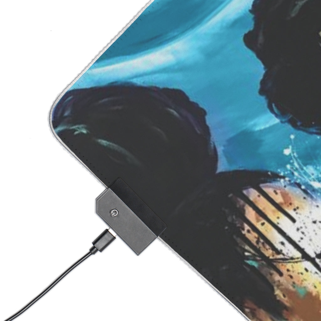 Naturally XLIV BLUE LED Gaming Mouse Pad