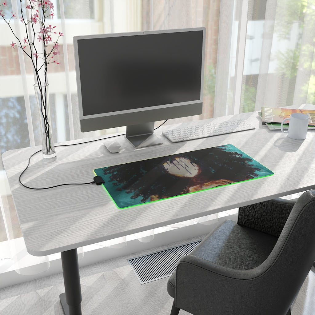 Naturally I TEAL LED Gaming Mouse Pad