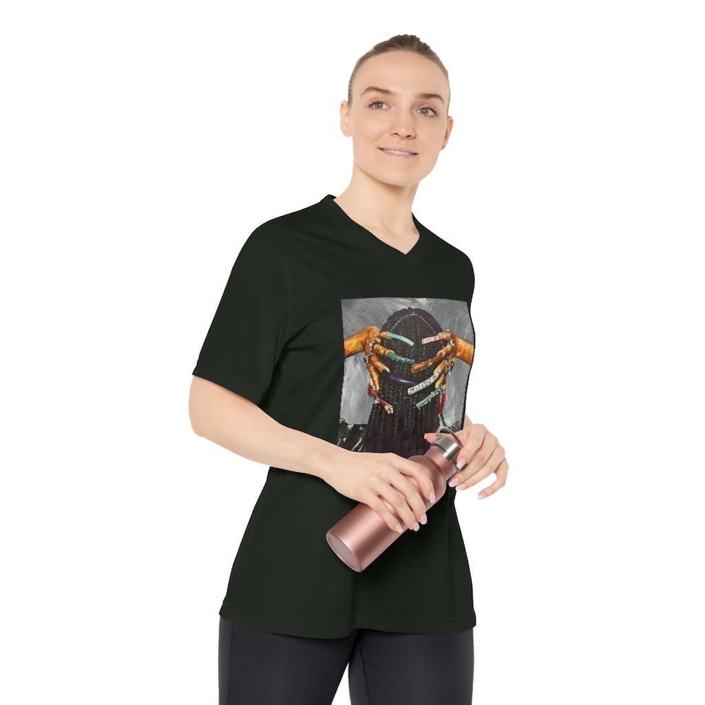 Naturally the Culture I Women's Performance V-Neck T-Shirt