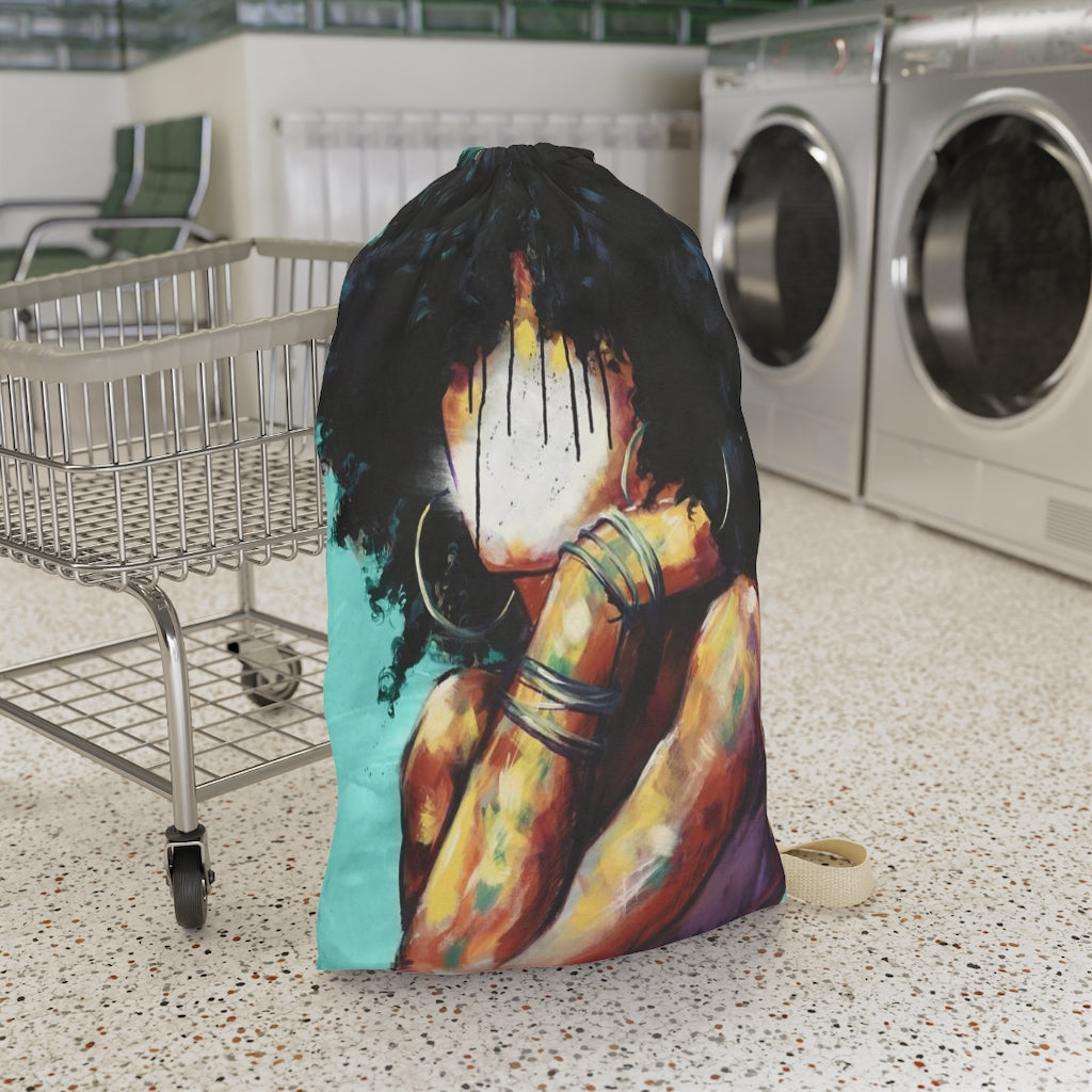 Naturally II TEAL Laundry Bag