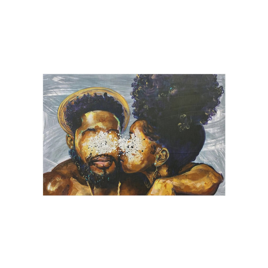 Naturally Black Love IV Outdoor Rug