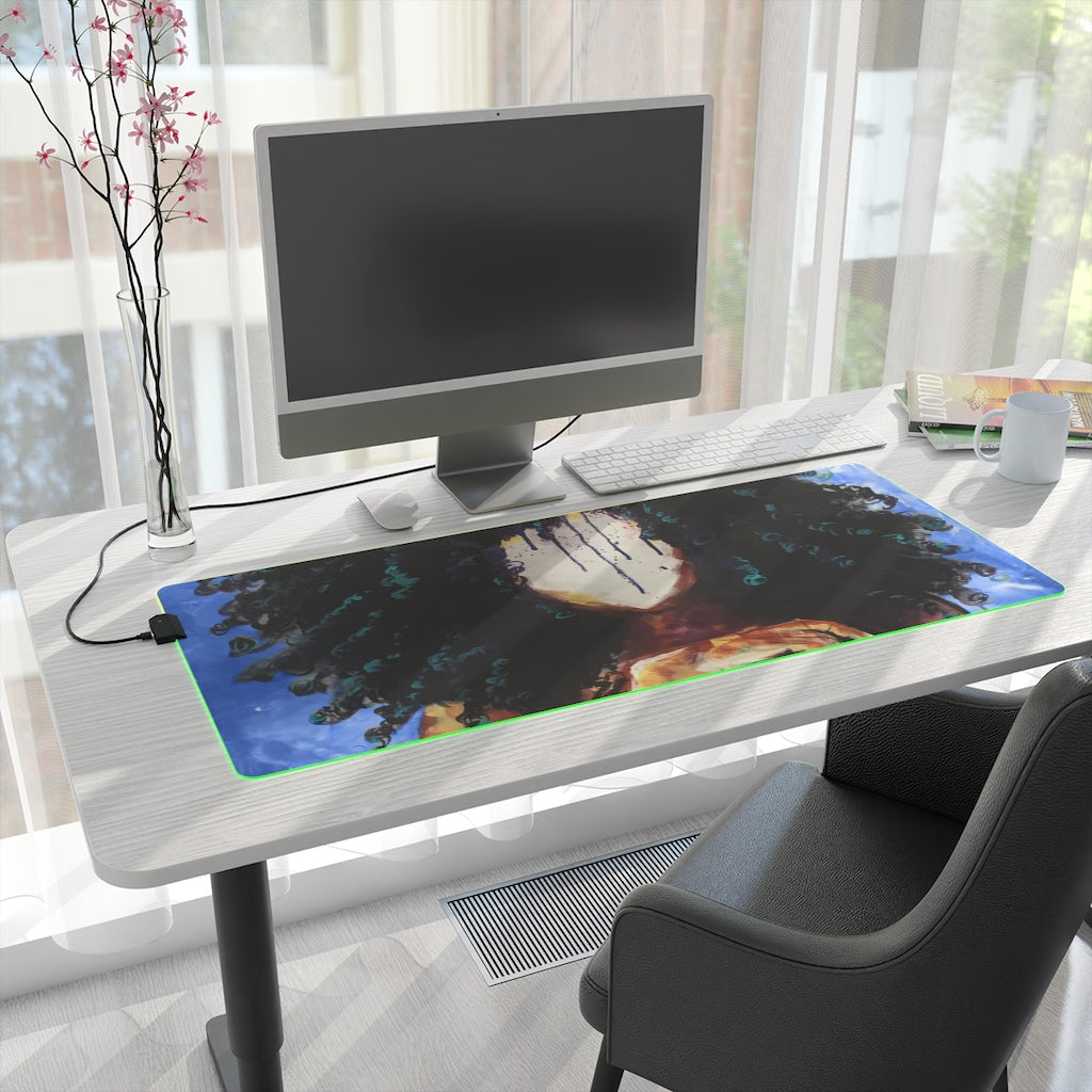 Naturally I BLUE LED Gaming Mouse Pad
