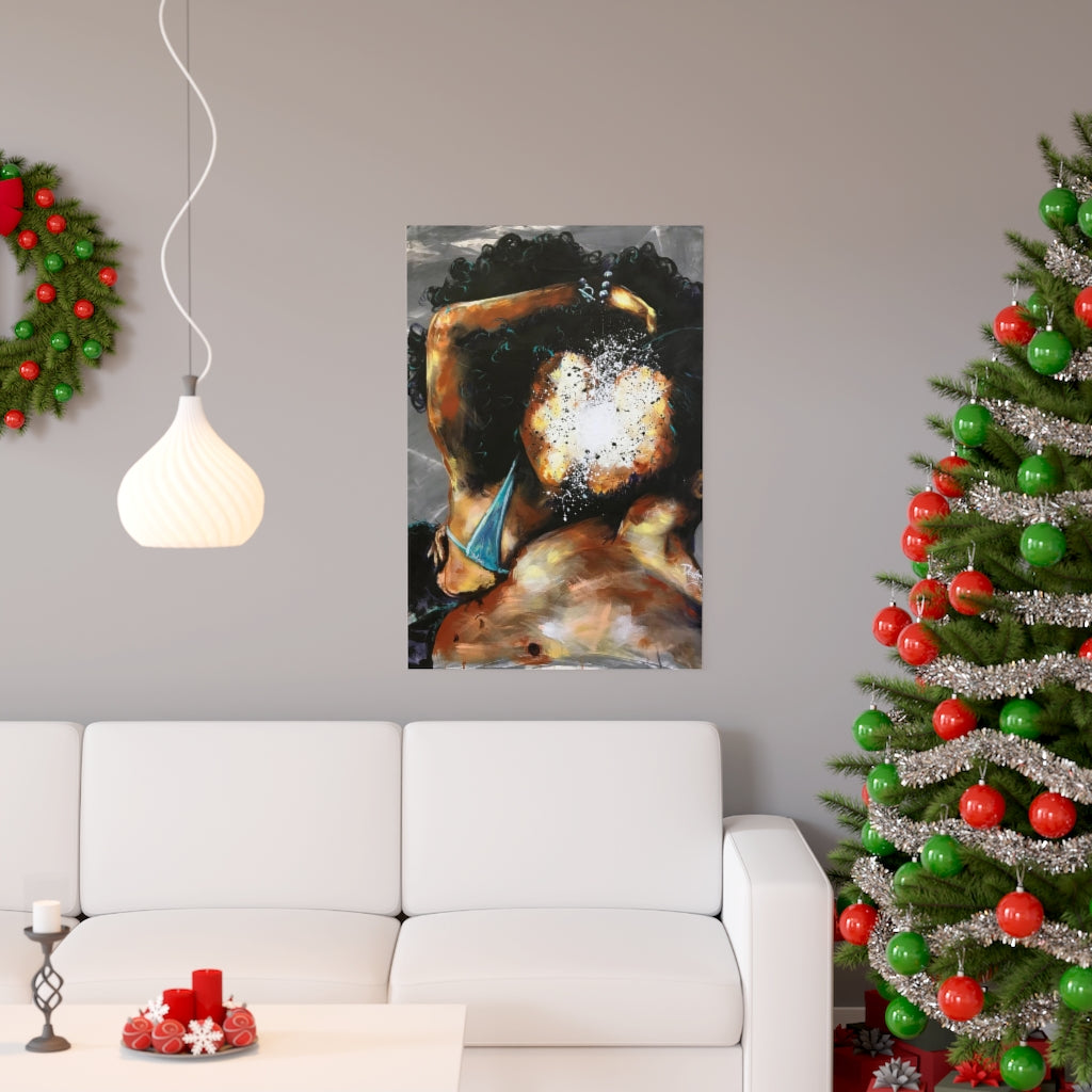 Naturally Black Love III Premium Matte vertical posters