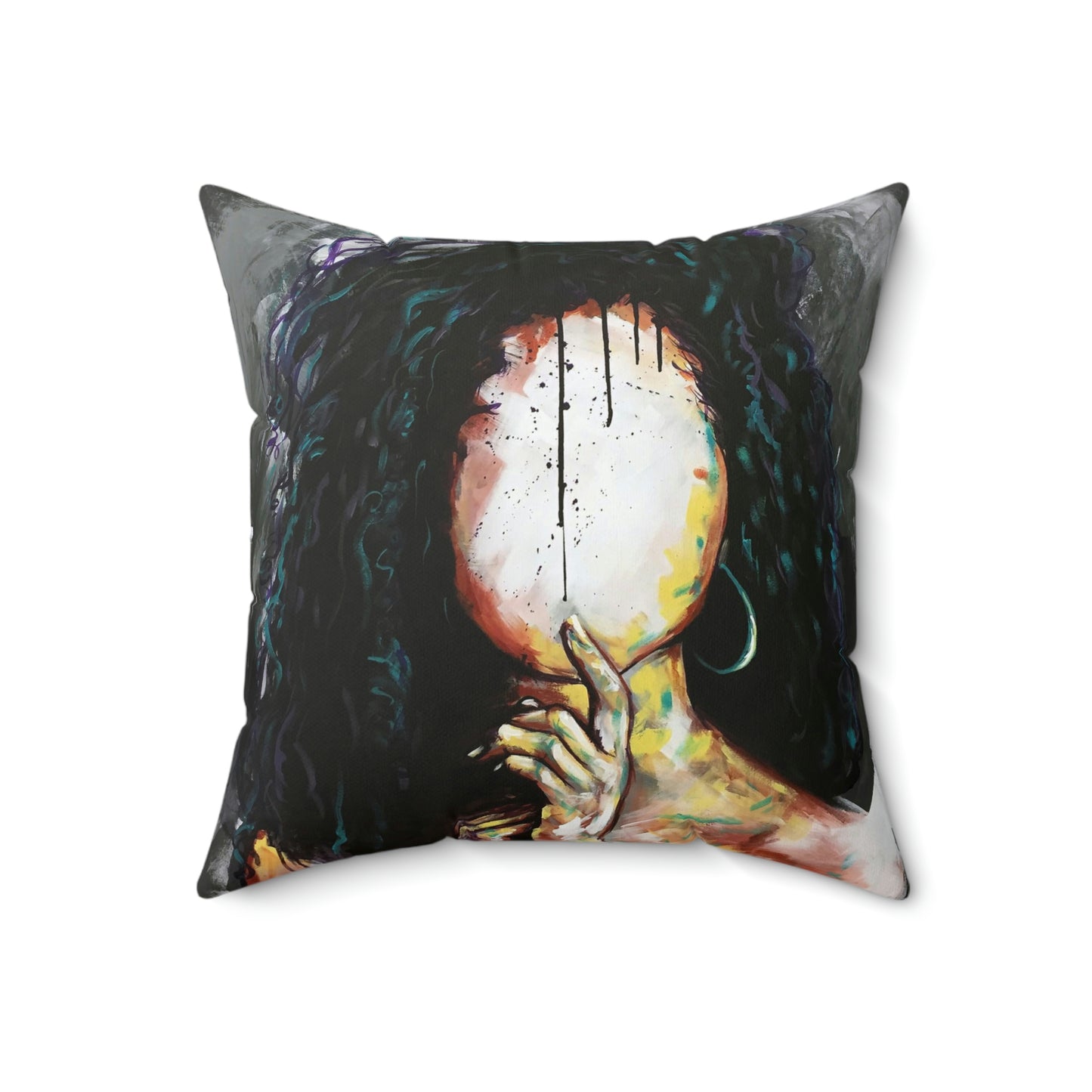 Naturally VI Spun Polyester Square Pillow