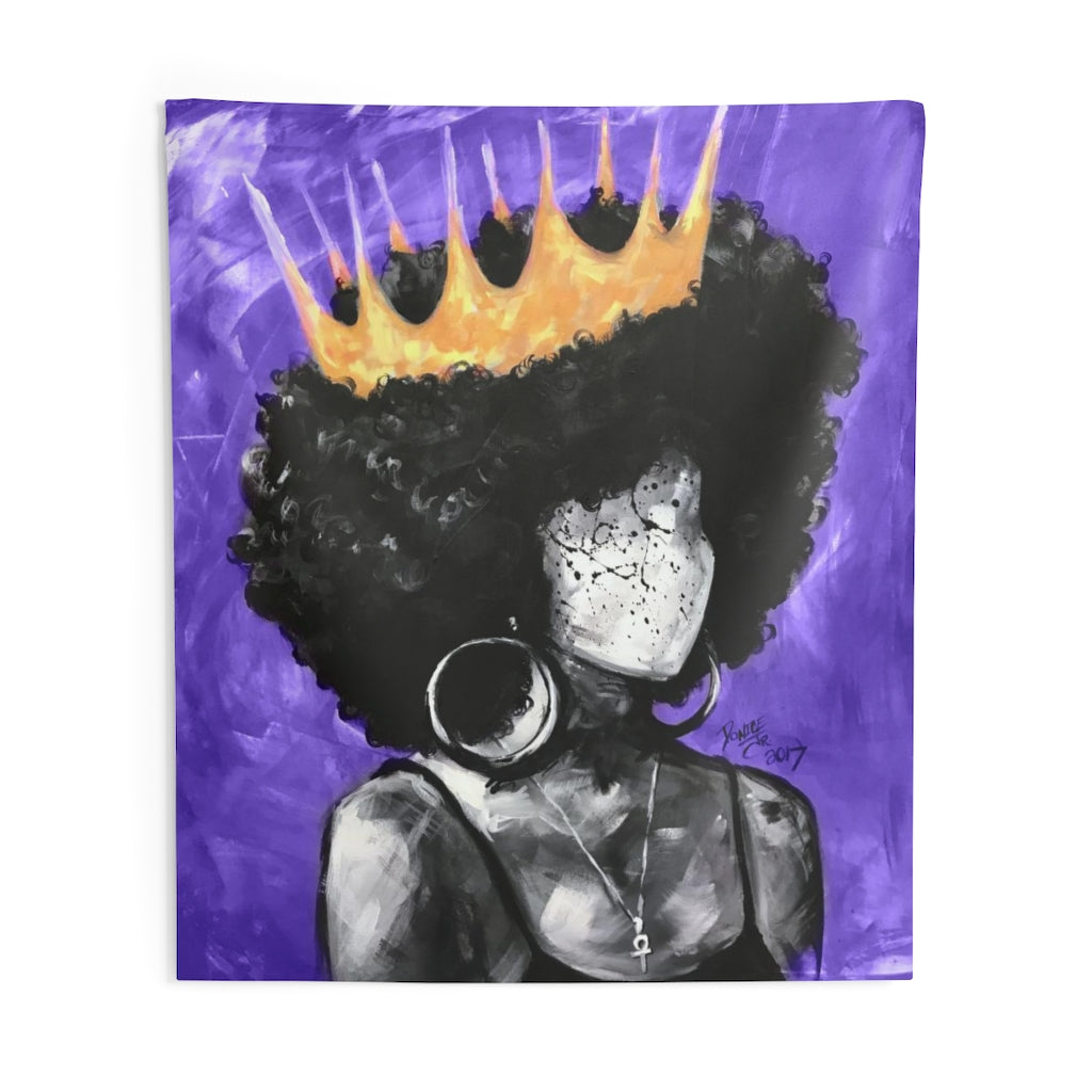 Naturally Queen II PURPLE Indoor Wall Tapestries