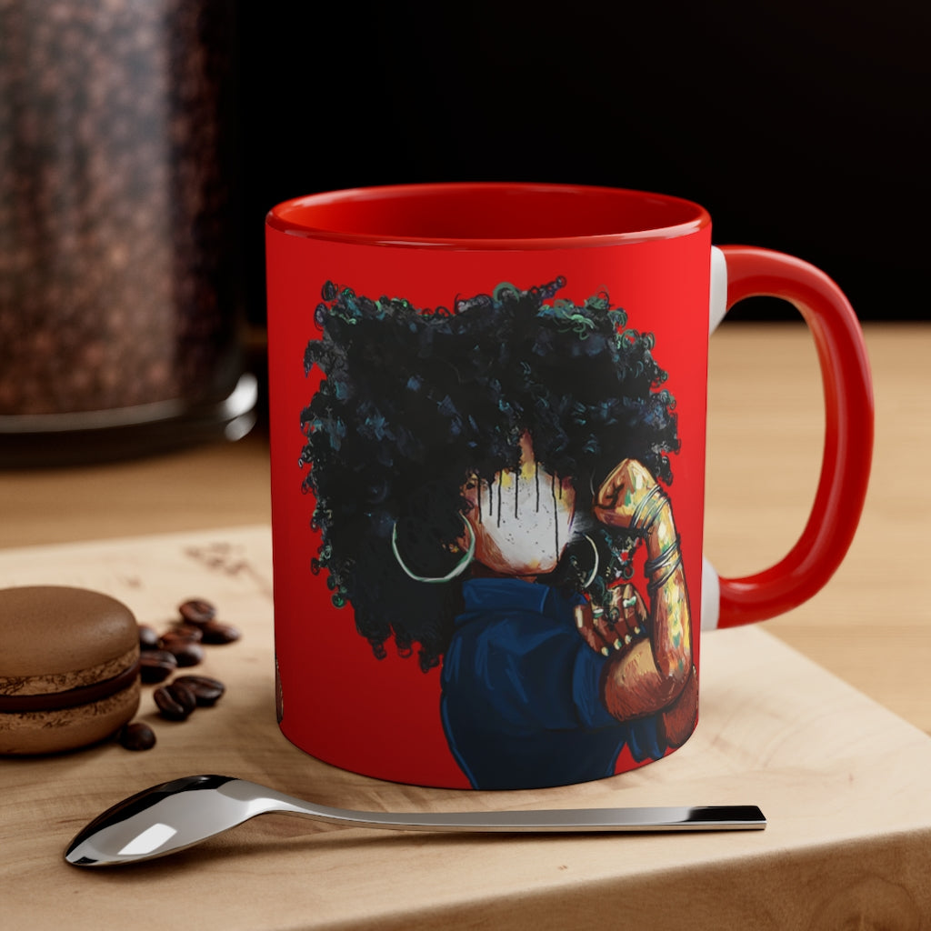 Naturally the Riveter RED Accent Coffee Mug, 11oz