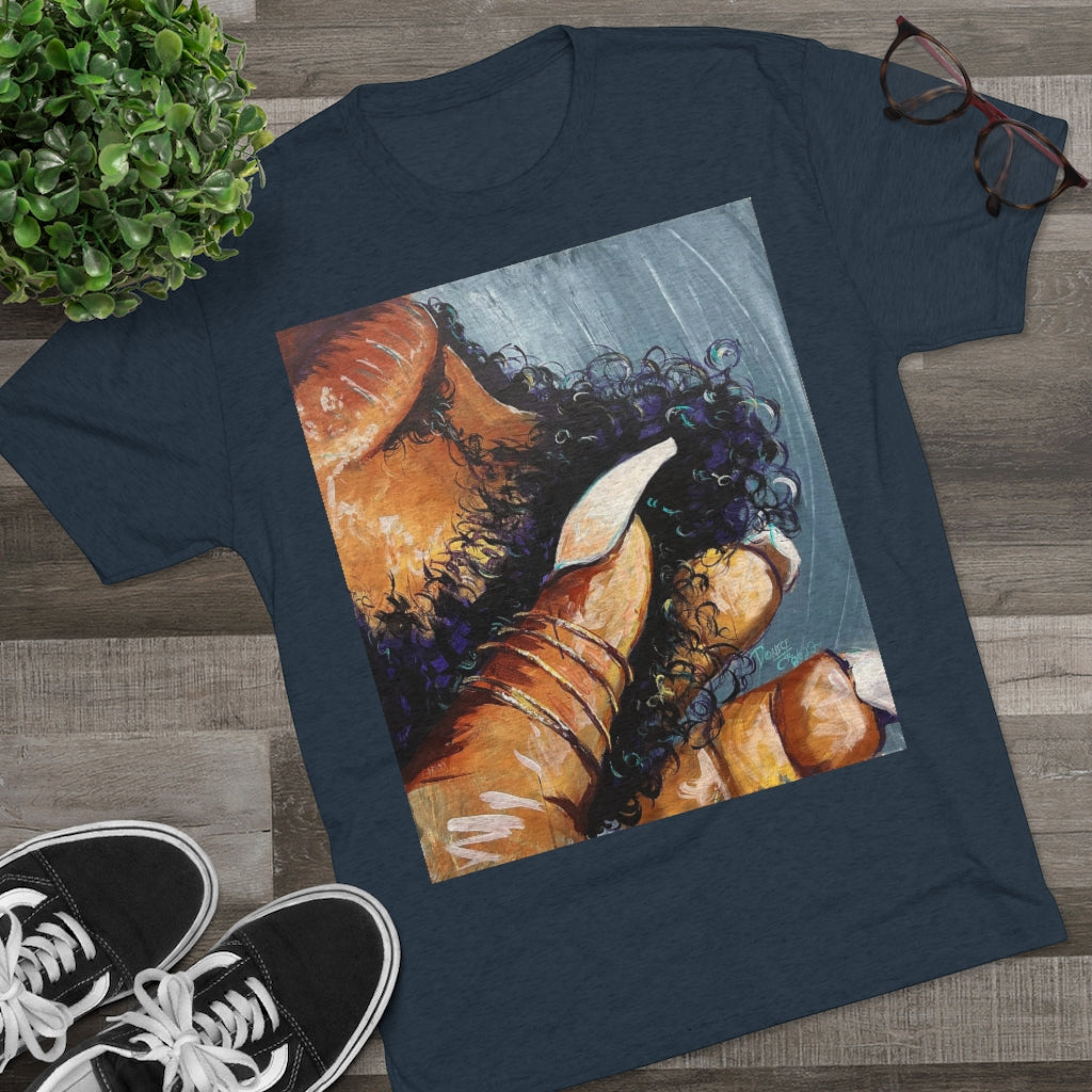 Naturally Black Love X Unisex Tri-Blend Crew Tee