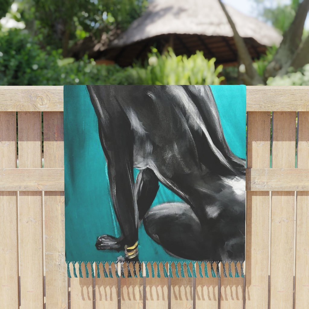 Naturally Queen VIII TEAL Boho Beach Cloth