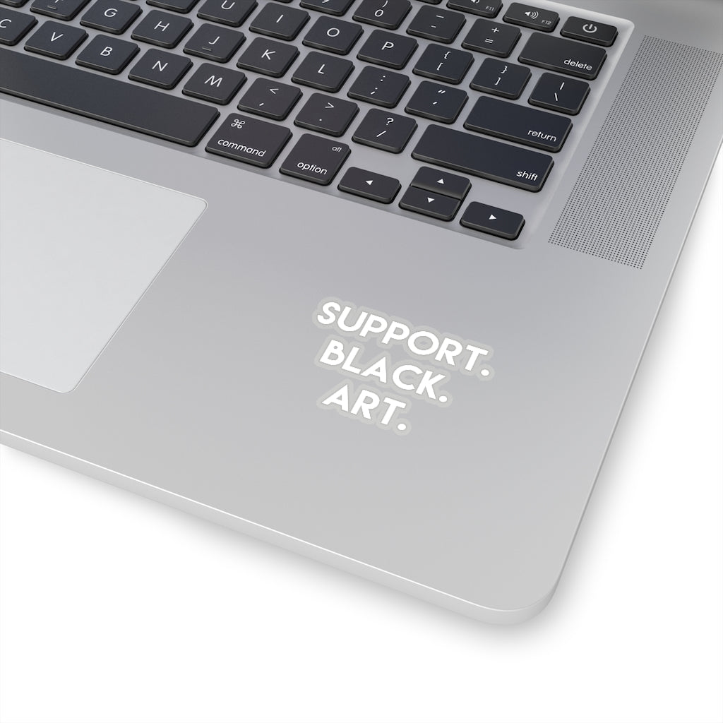 Support Black Art Kiss-Cut Stickers