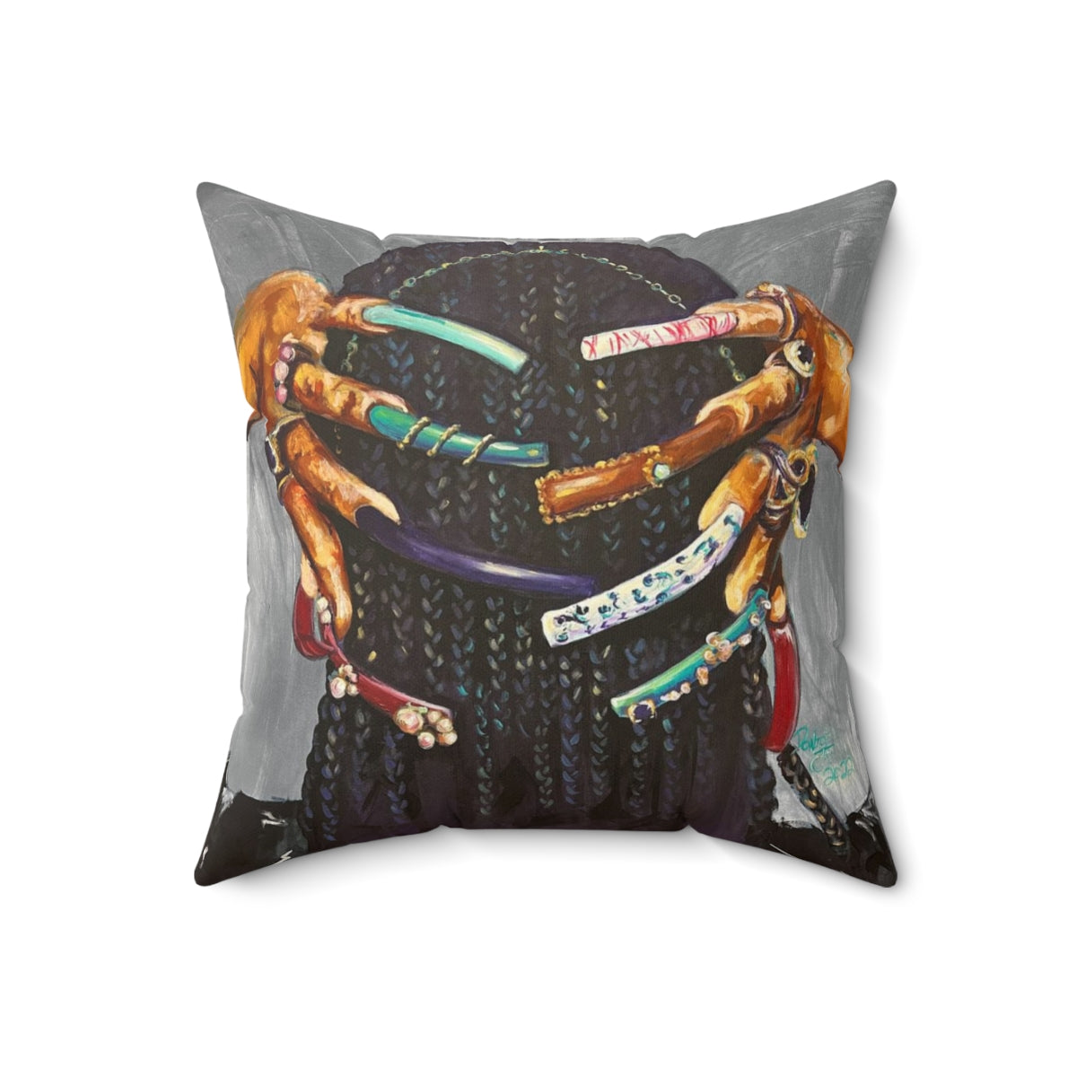 Naturally The Culture I Spun Polyester Square Pillow
