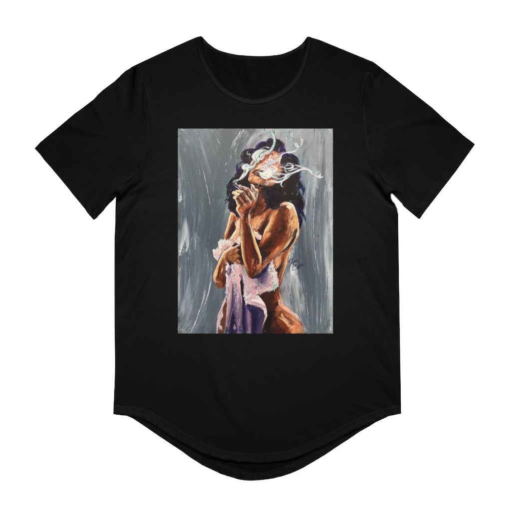 Naturally Stoners I Men's Jersey Curved Hem Tee