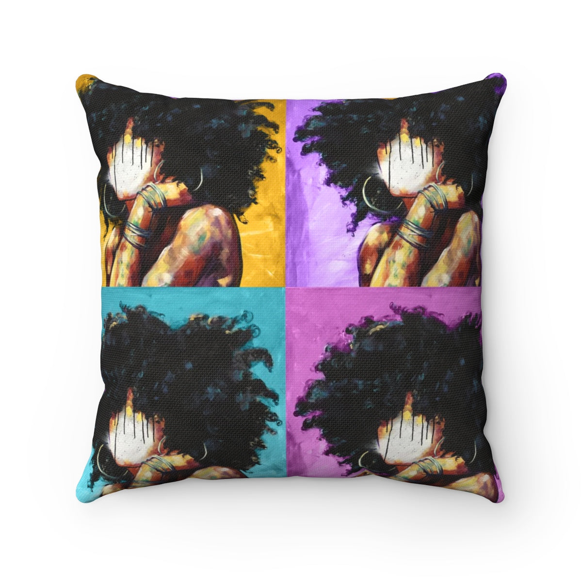 Naturally II COLORS Spun Polyester Square Pillow