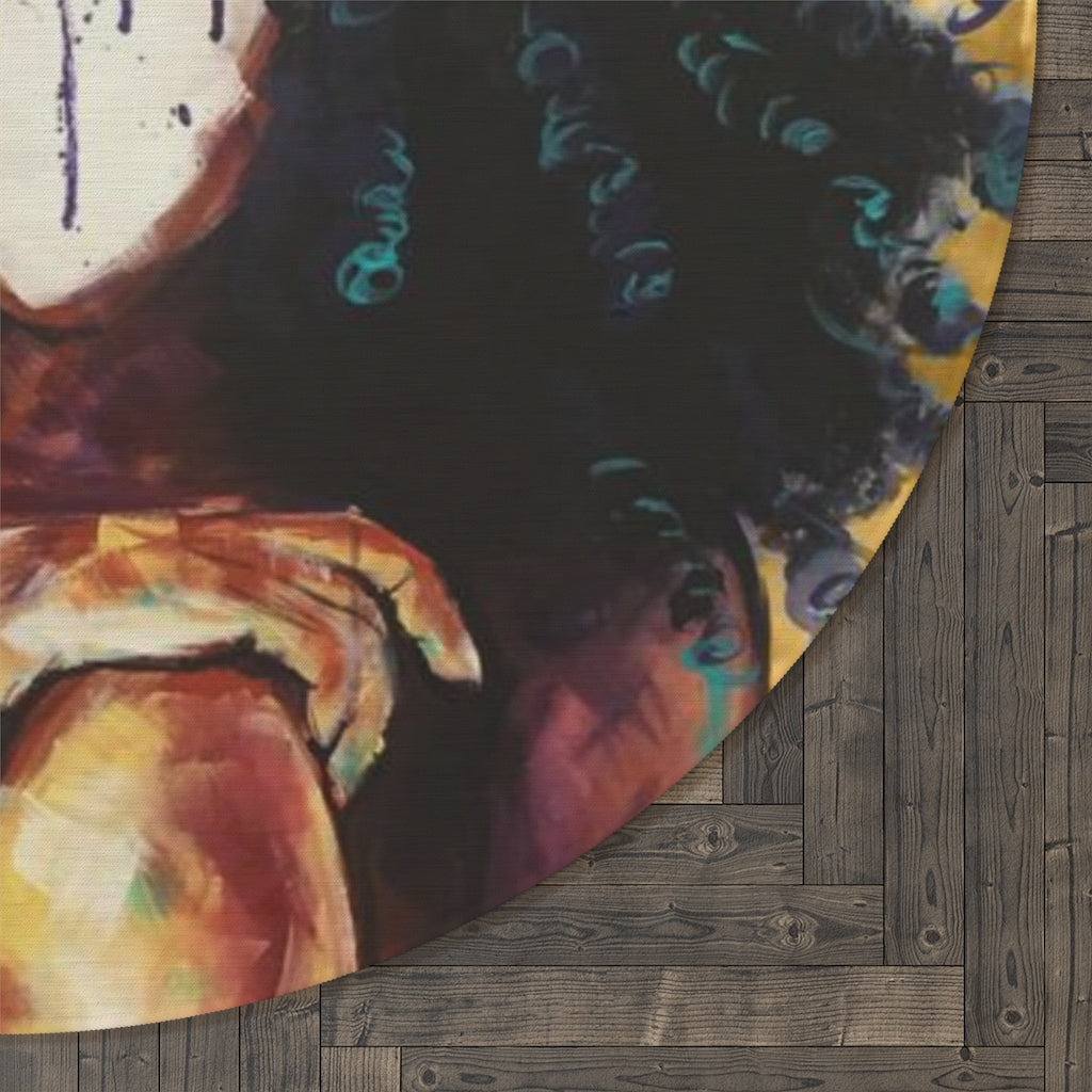 Naturally I GOLD Round Rug