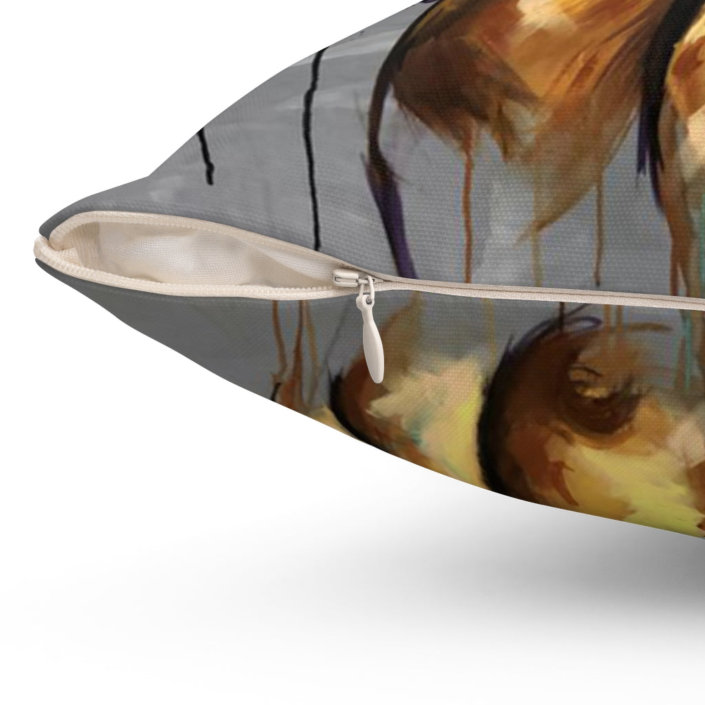 Naturally LXIII Spun Polyester Square Pillow