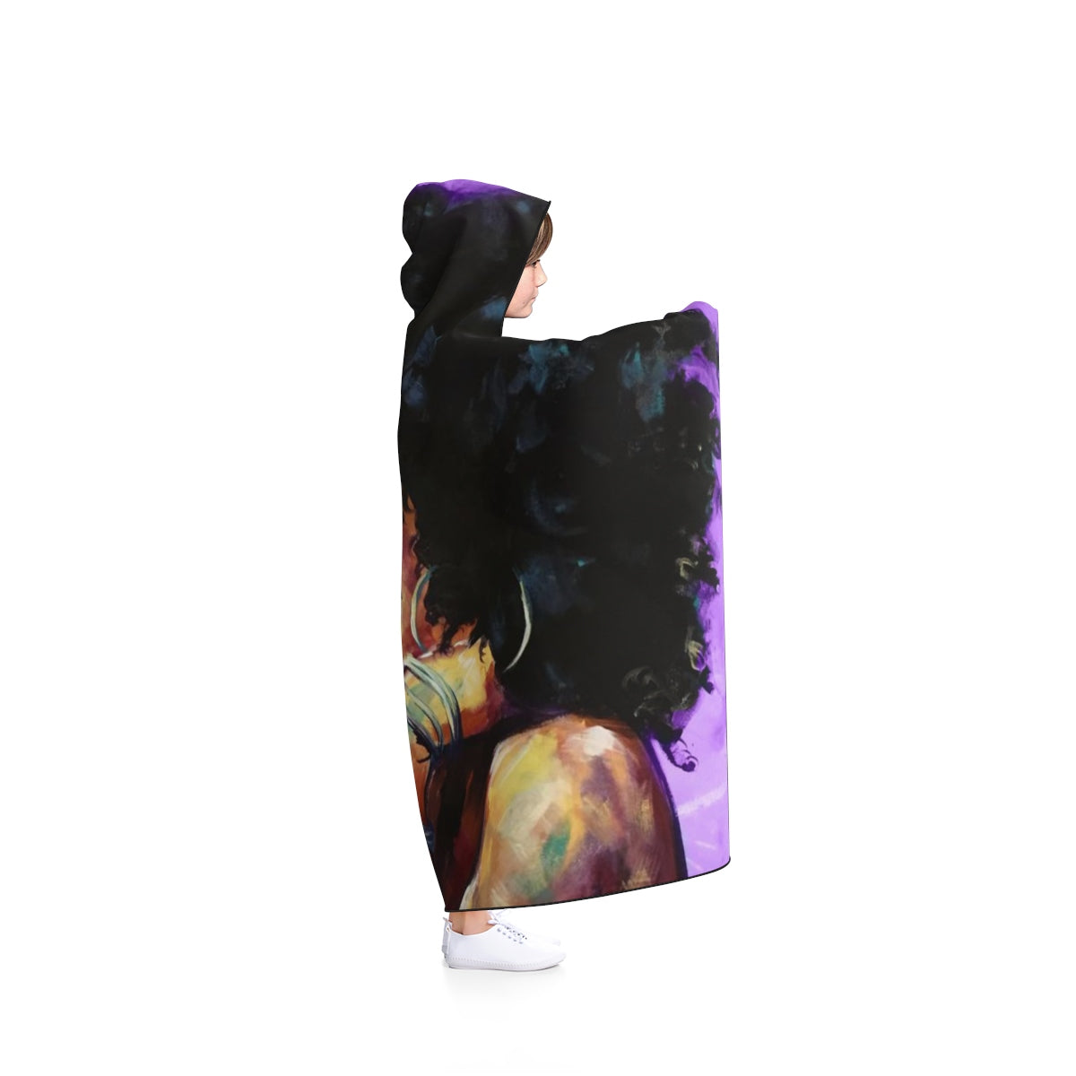 Naturally II PURPLE Hooded Blanket