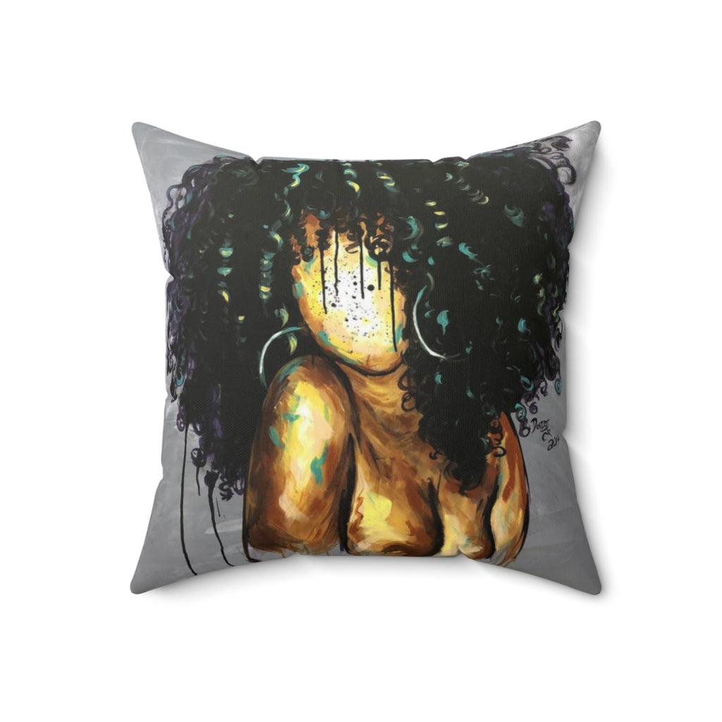 Naturally LXIII Spun Polyester Square Pillow