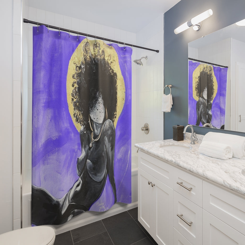 Naturally Nude III PURPLE Shower Curtains
