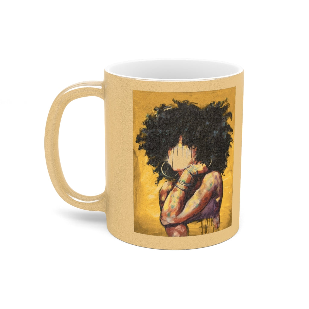 Naturally II GOLD Metallic Mug (Silver / Gold)