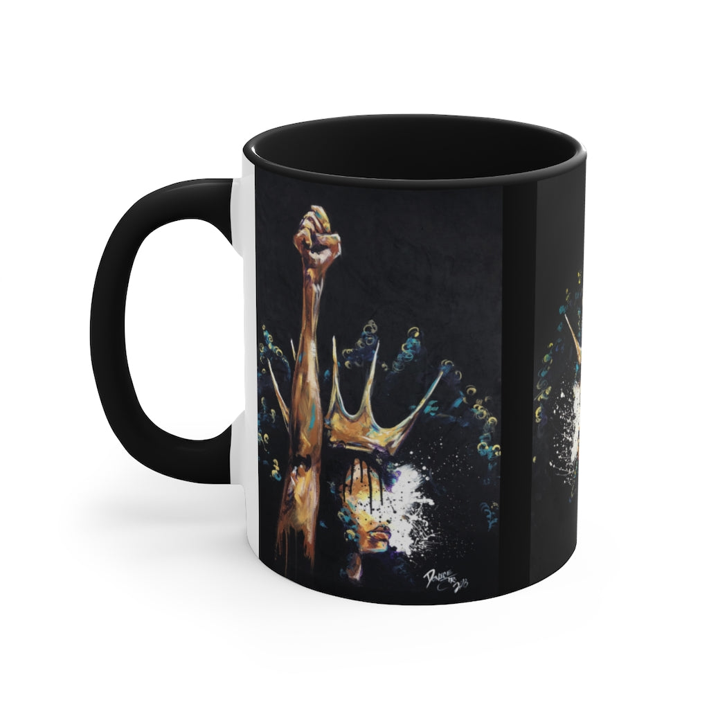Naturally King and Queen Badu Accent Mug