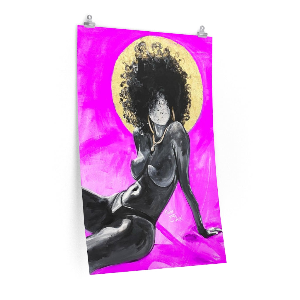 Naturally Nude III PINK Premium Matte vertical posters