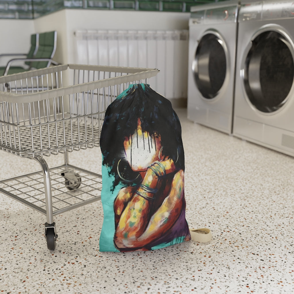 Naturally II TEAL Laundry Bag