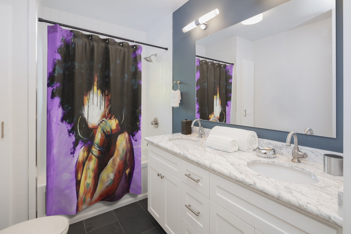 Naturally II PURPLE Shower Curtains