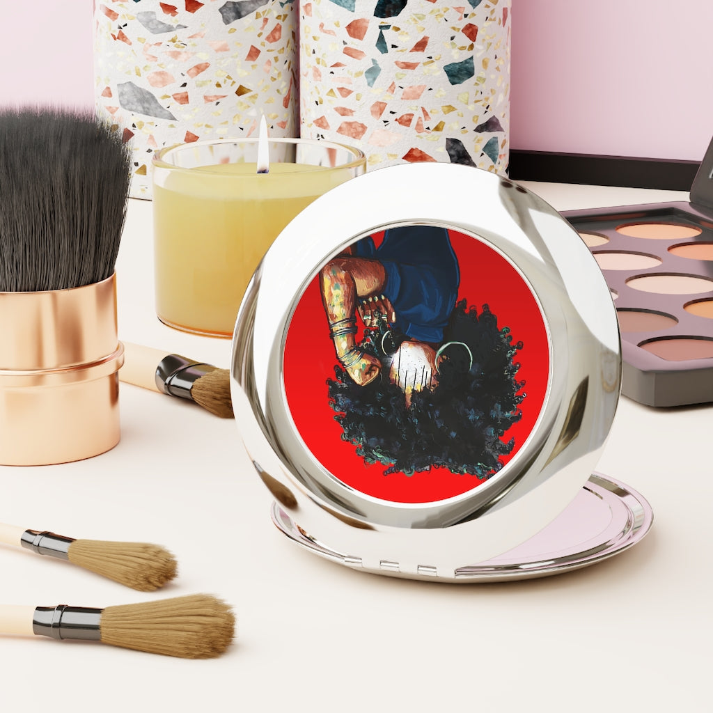 Naturally the Riveter RED Compact Travel Mirror