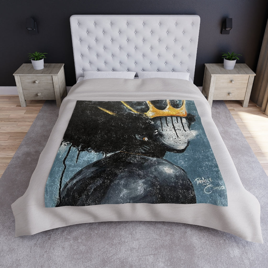 Naturally Queen XXV Crushed Velvet Blanket