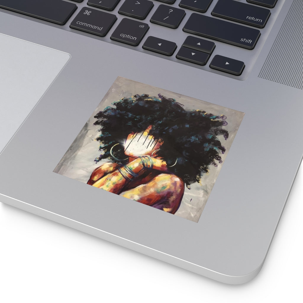 Naturally II Square Vinyl Stickers