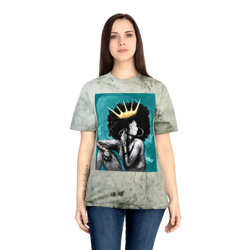 Naturally Queen VI Teal Unisex Color Blast T-Shirt