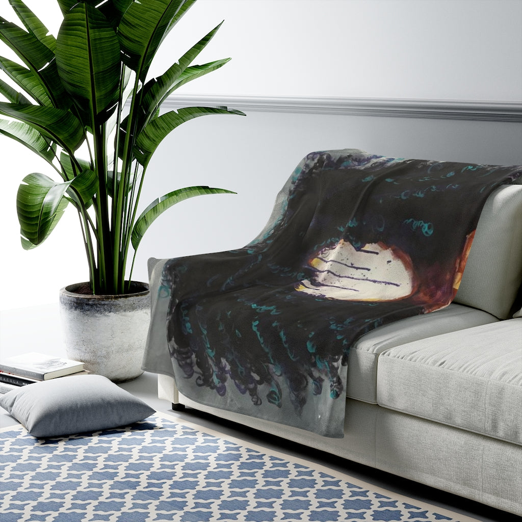 Naturally I Velveteen Plush Blanket