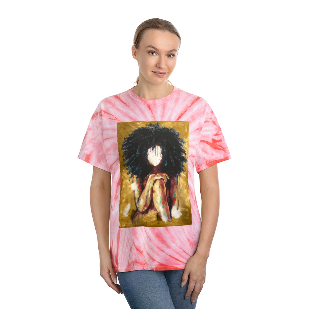 Naturally I GOLD Tie-Dye Tee, Cyclone