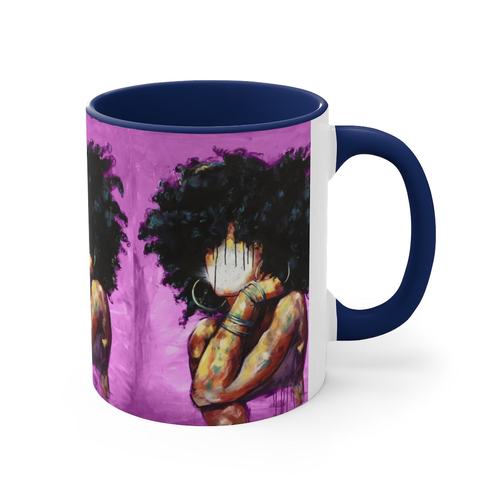 Naturally II PINK Accent Coffee Mug, 11oz
