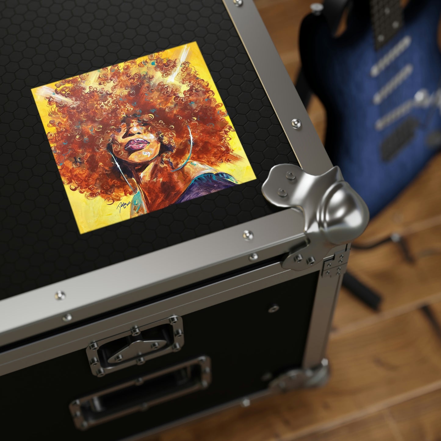 Naturally Karina Square Stickers, Indoor\Outdoor