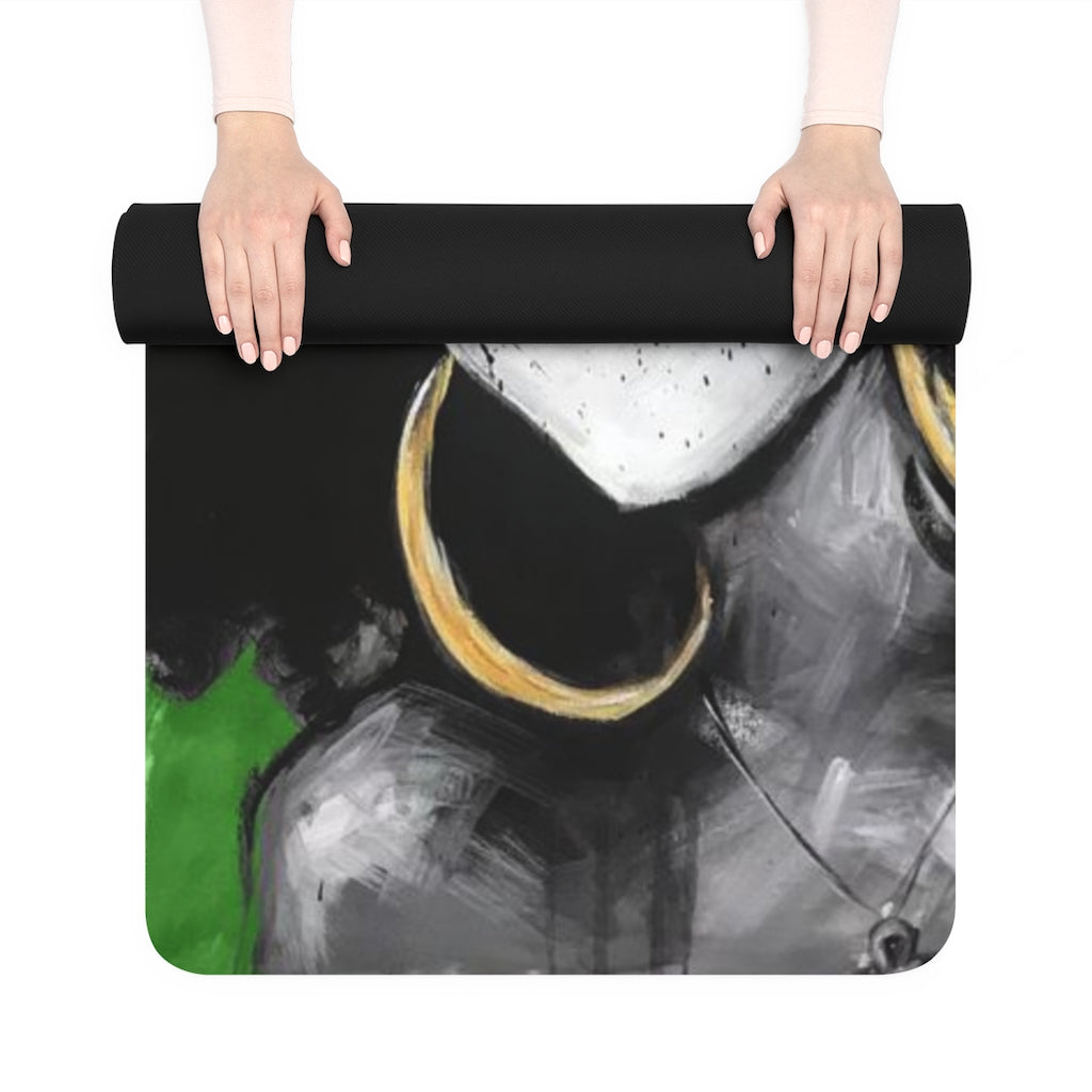 Naturally Queen III GREEN Rubber Yoga Mat