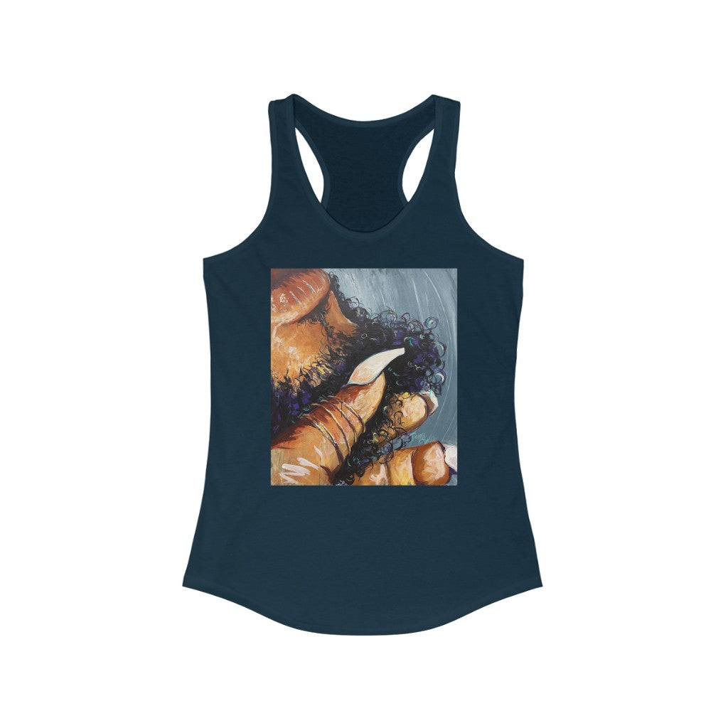 Naturally Black Love X Women's Ideal Racerback Tank