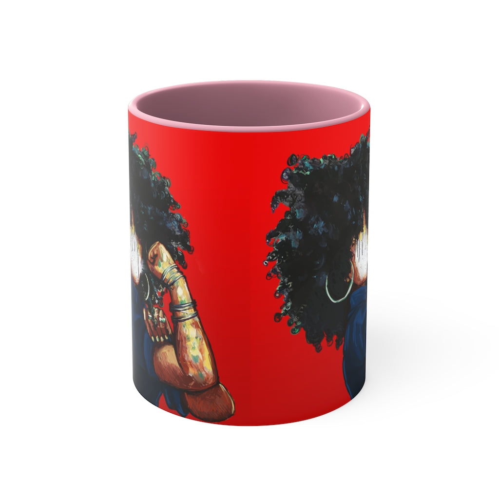 Naturally the Riveter RED Accent Coffee Mug, 11oz