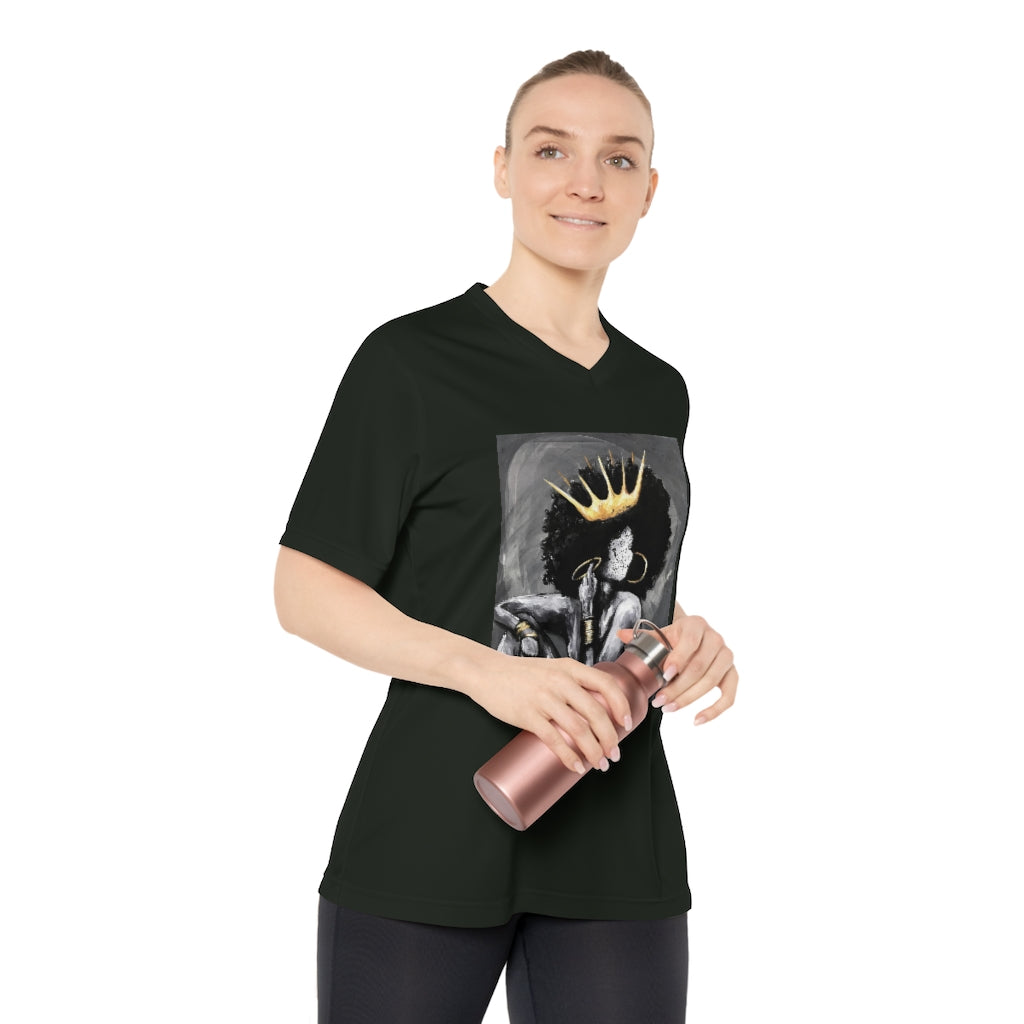 Naturally Queen VI Women's Performance V-Neck T-Shirt