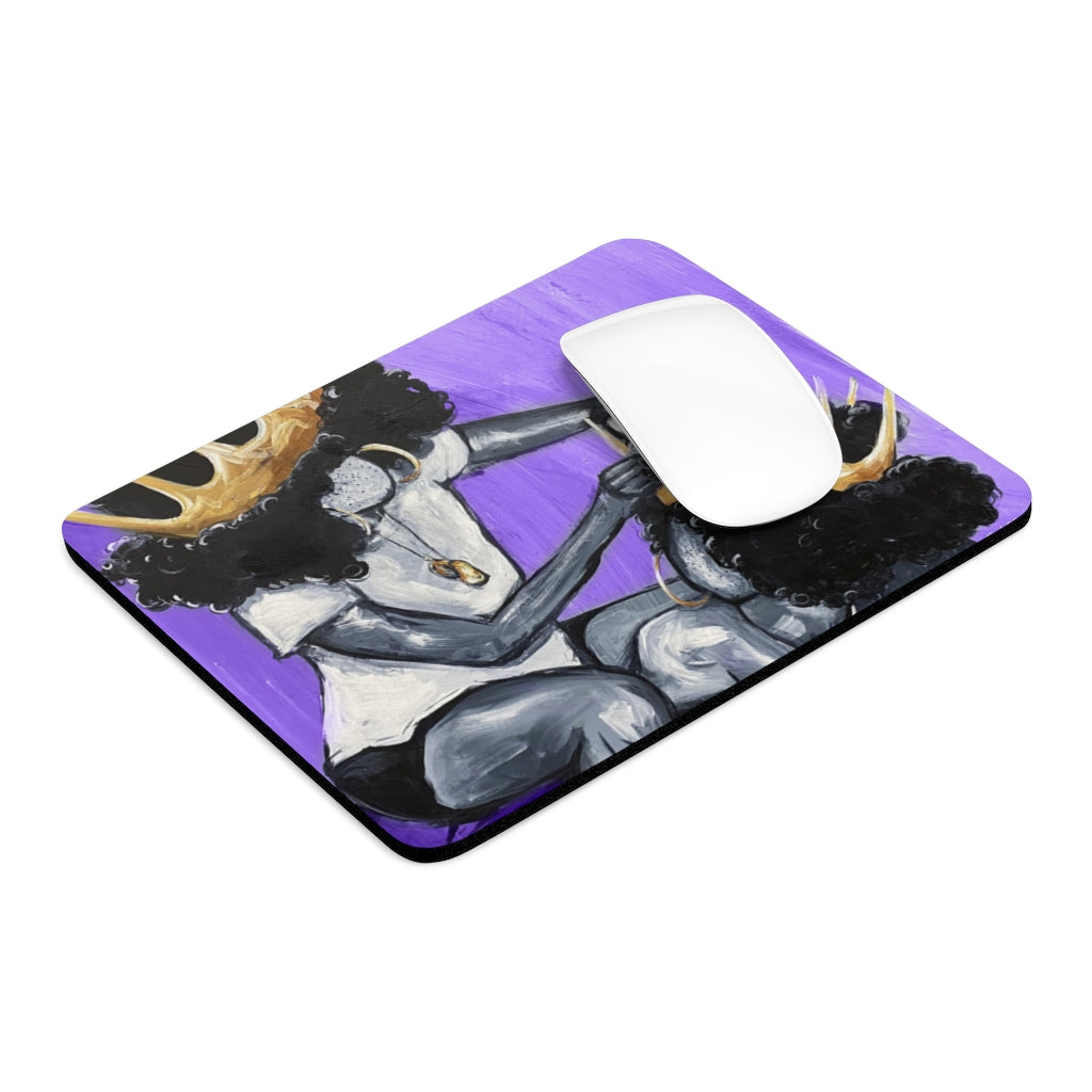 Naturally Queens I Purple Mousepad