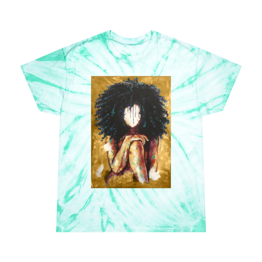 Naturally I GOLD Tie-Dye Tee, Cyclone