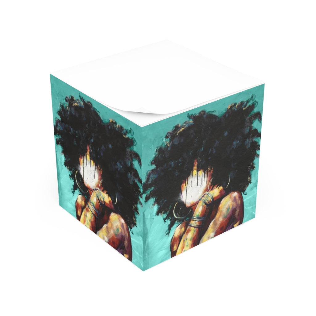 Naturally II TEAL Note Cube