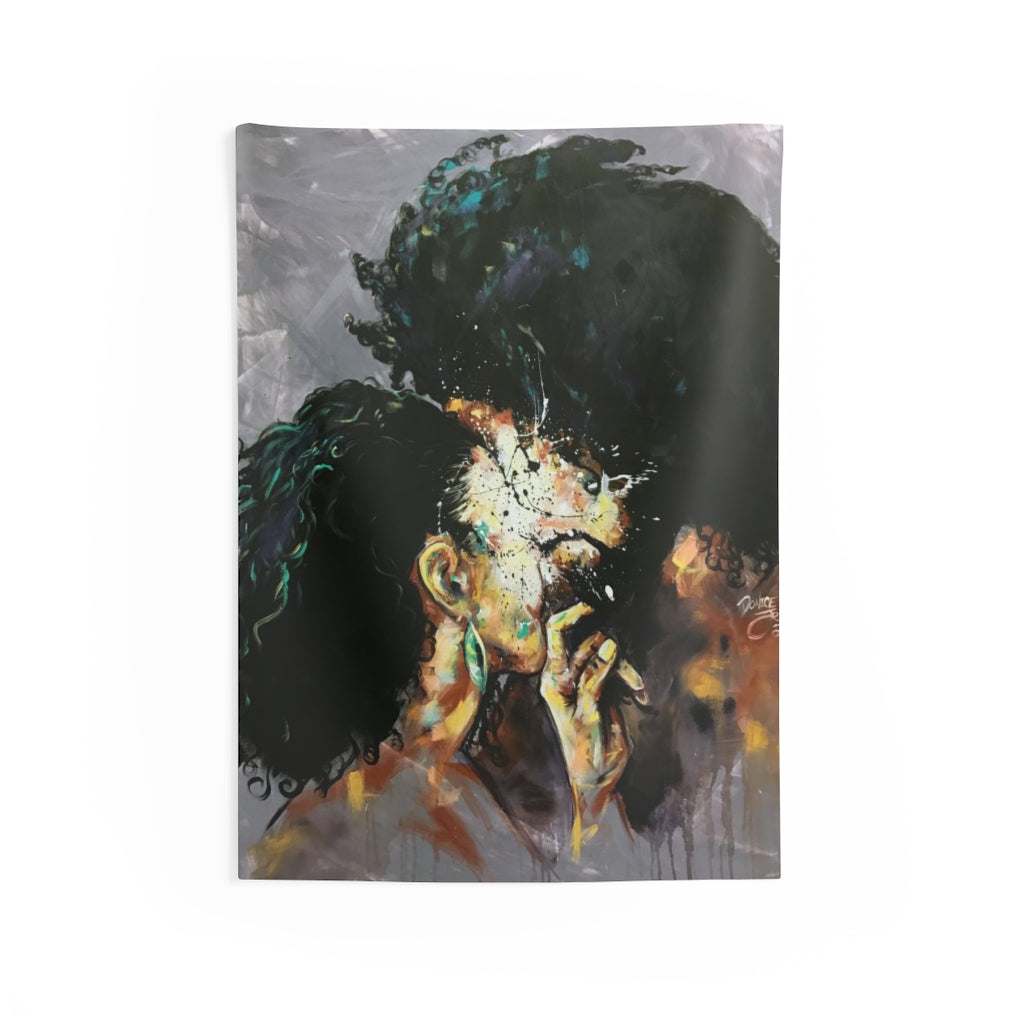 Naturally Black Love I Indoor Wall Tapestries