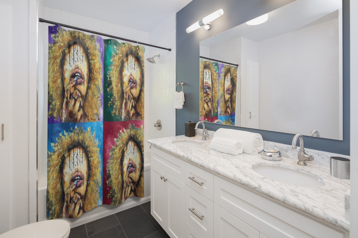 Naturally LII COLORS Shower Curtains