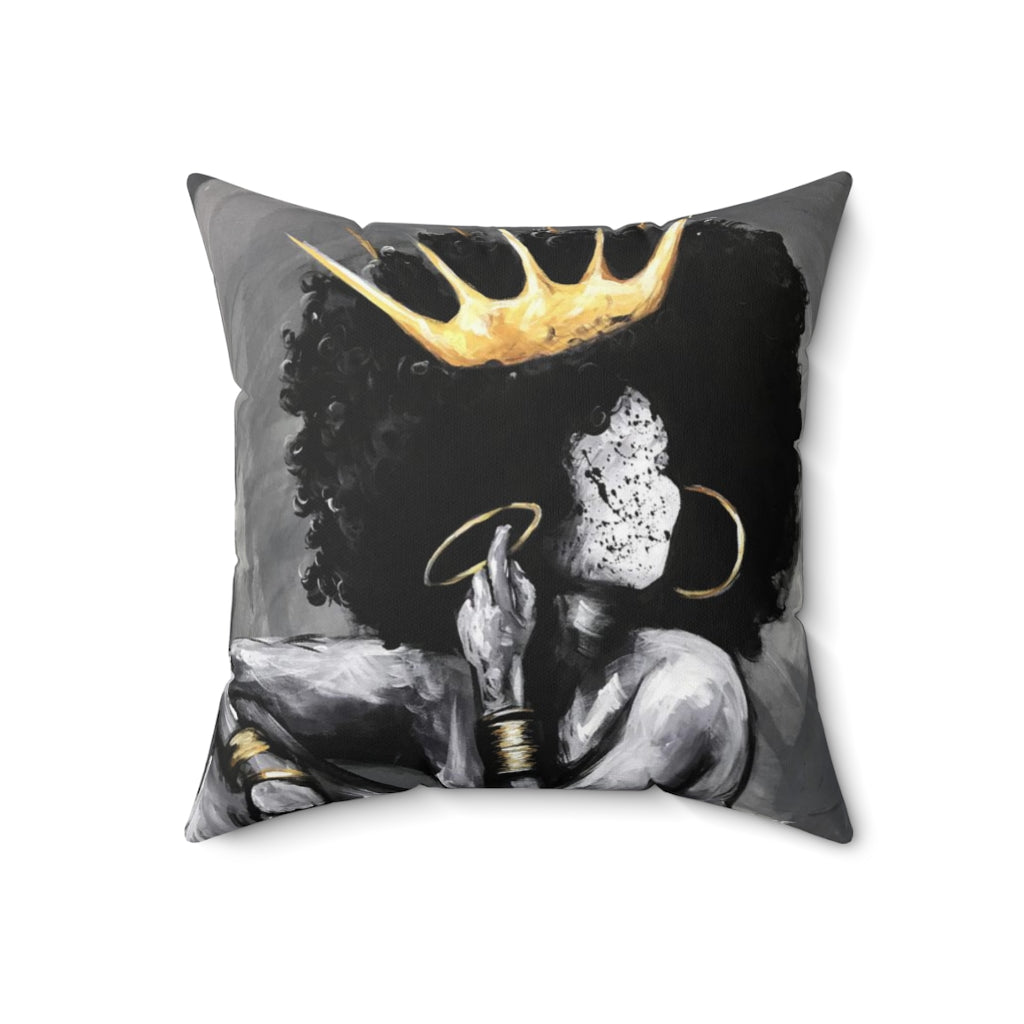Naturally Queen VI Spun Polyester Square Pillow